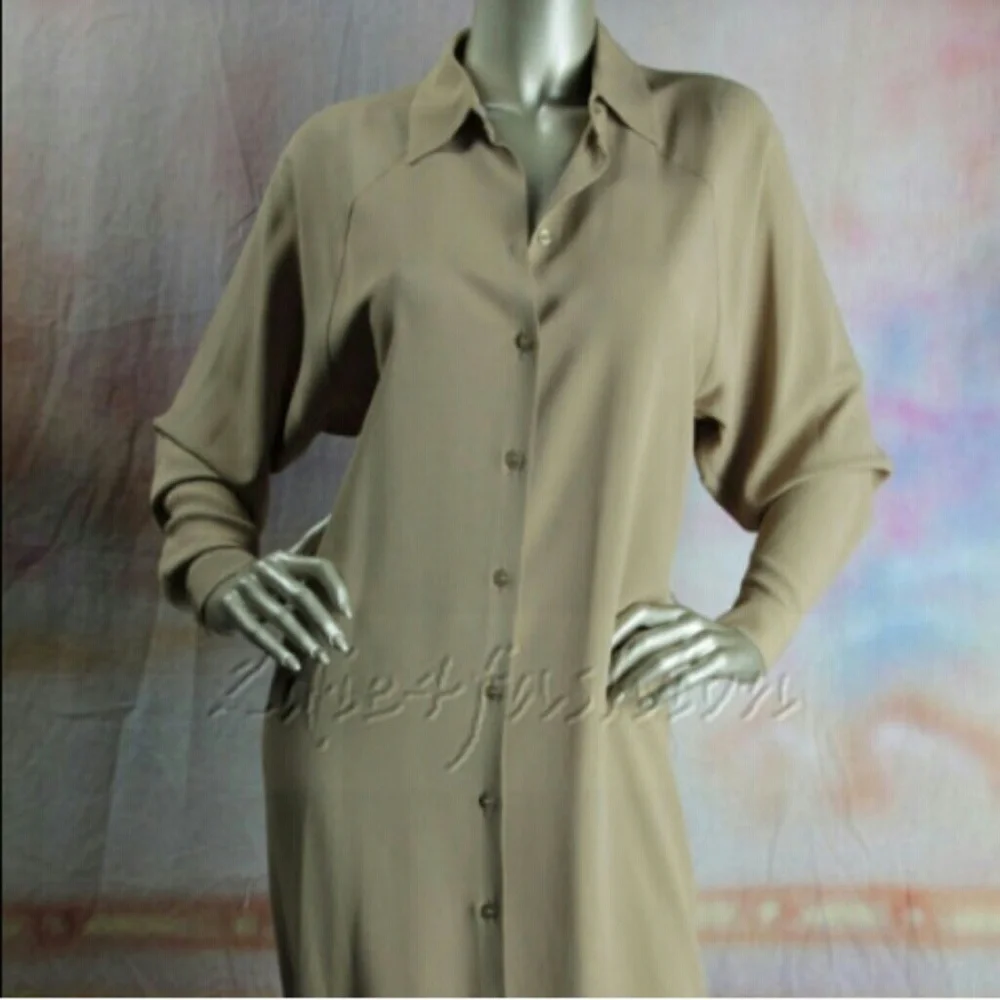 MICHAEL KORS long sleeve silk  dress